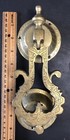 Vintage Solid Brass Moroccan mediterranean Engraved Door Knocker