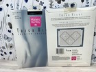 Hanes Her Way Thigh Highs J53 Onyx Size Cd Lace Top Vintage Nos 2 Pairs