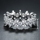 Cubic Zircon 925 Silver Filled Ring Women Girl  Wedding Jewelry Ring Sz 6-10  17
