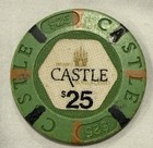  25 Rare Trump Castle Green Casino Chip Collectible