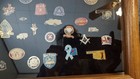 Vintage Framed Display Case Mixed Lot Masonic Shriner Blue Knights Lapel Pins