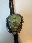 Hand Made Sterling  Silver And Turquoise  Hand Crafted Bolo Tie