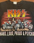 Vintage Kiss Hard  Loud  Proud   Psycho T Shirt  size Xl 