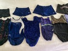 Girls Gymnastics Bodysuits   Shorts Lot Gk elite Etc  Child Med To Adult Small