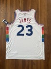 Nike Philadelphia 76ers Lebron James  23 City Edition Nba Swingman Jersey 52