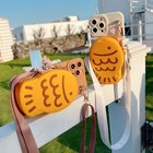 Crossbody Cute Fish Wallet Shockproof Soft Phone Case For Iphone Samsung Covers