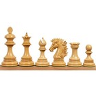 Alexandria Luxury Staunton Chess Pieces Only Set - Triple Weighted - Ebony Wood