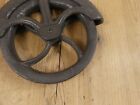 Rustic Cast Iron Hanging Cable Pulley Wheel Hook Plant Hanger Farmhouse Light