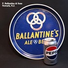 Ballantine s Metal Beer Ale Tray 12  Round 1 1 8  Height Newark  N j 