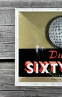 Early 30   s Dunlop 65 Golf Balls Celluloid Tin Over Cardboard Advertising Sign