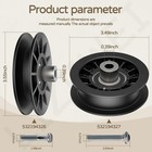 3-piece Idler Pulley Kit For Husqvarna   Riding Mowers  Carbon Steel