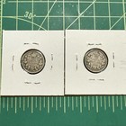 1918   1919 Canada Silver Dimes 2 Coins     George V      925 Silver     Better Dates