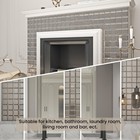 Adedeo 3x3  Peel   Stick Antique Beveled Glass Mirror Tiles For Kitchen bath