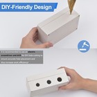 Waterproof White Plastic Project Enclosure Diy Electrical Junction Box Dustproof