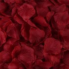 Lzxd 1000 Pieces Burgundy Artificial Silk Rose Petals Flower Decoration Weddi   