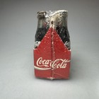 Vintage Coca-cola Miniature Contour Bottles 6 Pack Red Carrier 1992 Collectible