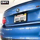 Bmw M License Plate Frame  black Aluminum  - 2 Pc Set   M Valve Stem Caps