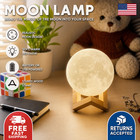 Led Moon Light Galaxy Night Light Warm Glow Bedroom Kids Birthday Gift Decor