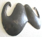 Antique Old Iron Mustache Advertisement Trade Sign Wall Hanging