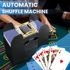 Black 1 4 Deck Automatic Card Shuffler Poker Cards Shuffling Machine Casino Usa