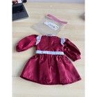 B1254 American Girl Doll Pleasant Company Samantha Cranbury Red Holiday Dress