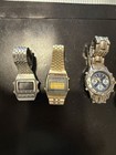 Vintage Seiko Watch Lot Of 8  Silverwave Digital  Titanium Chronograph  Untested