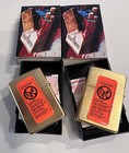 2 Marlboro 2003 Gold Dust Cigarette Zippo Lighter With Box