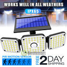 Led Solar Power Pir Motion Sensor Wall Light Outdoor Yard Garden Lamp Waterproof