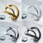 Creative Personality All Copper Waterfall Basin Faucet Bathroom Sink Mixer Tap 