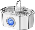 Stainless Steel Cat Water Fountain 3 2l Pet Drinking Fountain Dispenser For Cats