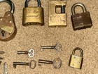 Vintage Locks   Keys Lot W  Skeleton Keys