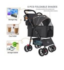 3 In 1 Pet Dog Stroller For Small Medium Dogs 10-50 Lbs  Foldable C    Fast Ship