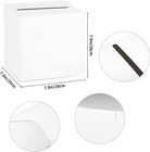 White Card Box Wedding Favors Post Box Cardboard Receiving Money Box Holder For 