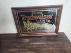 Budweiser Clydesdale Horses    de Nuestra Tradicion  Cerveza Gold Mirror Sign