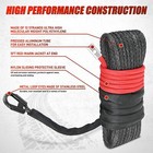 Nilight Winch Rope 1 4 Inch X 50 Feet Synthetic Winch Line Cable Kit