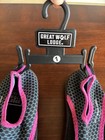 Great Wolf Lodge Youth Water Shoes Aqua Socks Black Pink Trim Us Size 1