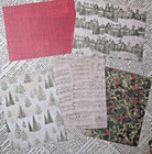 Christmas Card Making Kit  winter Woods  Paper   Embellishments Makes 5 Cards