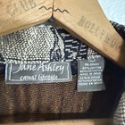 Vintage Jane Ashley Tapestry Jacket Womens Large Zebra Print Collar Retro Art