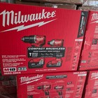 New-milwaukee Tool 3693-22cx M18 Compact Brushless 2-tool Kit  Hammer Drill