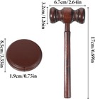 Handmade Wooden Gavel And Sound Block Set For Lawyers  Judges  Auction