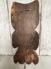 Vintage Wooden Owl Hand Carved Mcm Wall Hanging Bird Plaque Nature Artisan Decor