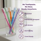 Kids 40 Prepasted Disposable Toothbrushes Individually Wrapped - Single Use P   