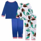 Ariel Character Kids  4-piece Cotton Pajama Set Size 6 New With Tags 