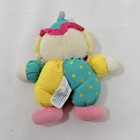 Vintage Kids Ii Clown Plush Baby Toy Rattle Crib Infant Costume Party Circus