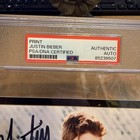Justin Bieber Autograph Signed Full Name Promo Photo Card Dual Psa dna   Jsa Coa