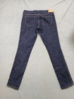 Mens Skinny Low Waist Jeans Size 33x32 Blue Denim Casual Stretch Outdoor