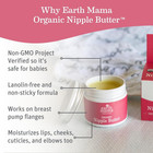 Earth Mama Organic Nipple Butter - 2 Fl Oz - Lanolin-free Nipple Cream - Safe  S