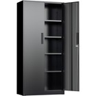 Heavy Duty Steel Storage Cabinet Lockable Shelves Wall Mounted Adjustable Tools