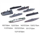 8 Pieces 4d Model Toy Patrol Ship Model Handcraft Educational Toy Miniature Boat