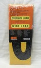 Reversible 14  X 72  Wide Load Oversize Load Sign With Grommets 4 Poly Ropes